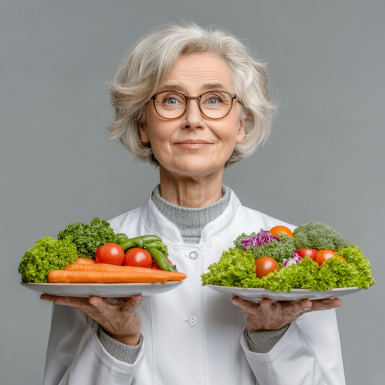 Літня пара готує здорову їжу разом
